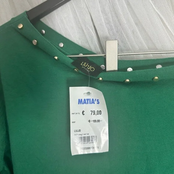 Liu Jo off shoulder Green Sweater - Picture 2 of 6